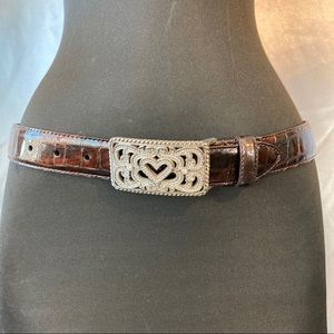 Brighton women’s croc print belt